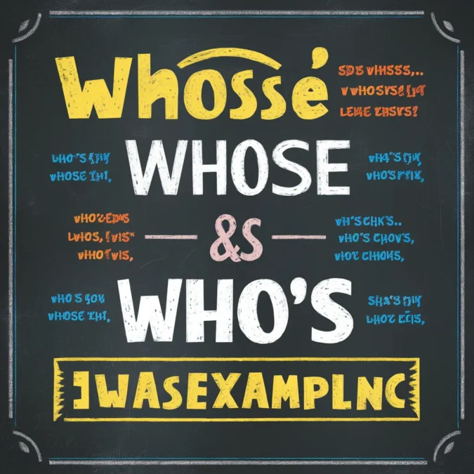 whose vs who's